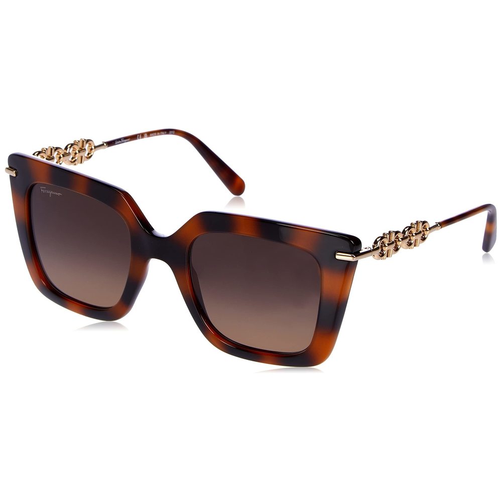 NEW Salvatore Ferragamo SF 1041S 238 Classic Havana Sunglasses with Brown Lenses